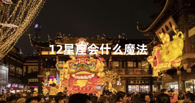 12星座会什么魔法
