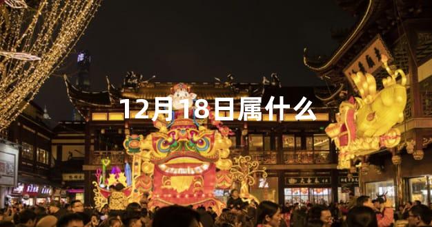 12月18日属什么