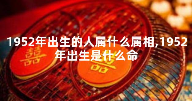 1952年出生的人属什么属相,1952年出生是什么命