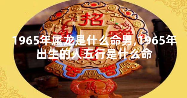 1965年属龙是什么命男,1965年出生的人五行是什么命