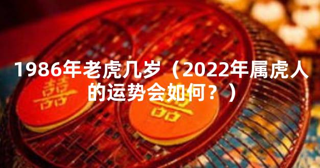 1986年老虎几岁（2022年属虎人的运势会如何？）