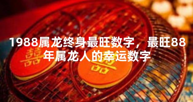 1988属龙终身最旺数字，最旺88年属龙人的幸运数字