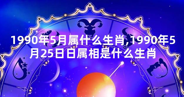 1990年5月属什么生肖,1990年5月25日日属相是什么生肖