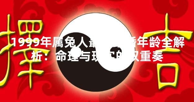 1999年属兔人最佳结婚年龄全解析：命理与现实的双重奏