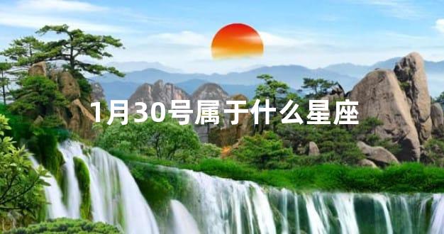 1月30号属于什么星座
