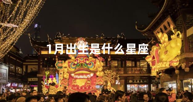 1月出生是什么星座