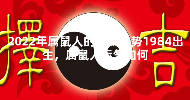 2022年属鼠人的全年运势1984出生，属鼠人运气如何