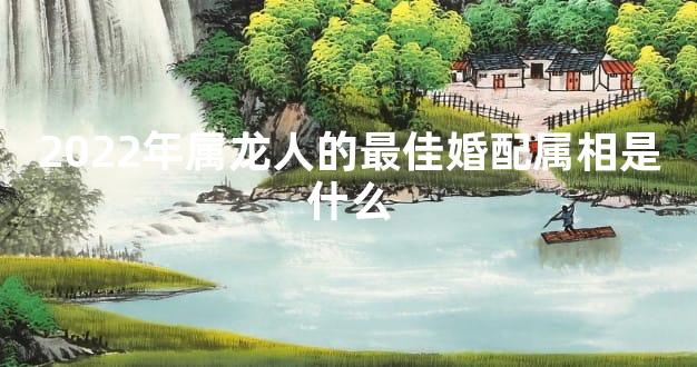 2022年属龙人的最佳婚配属相是什么