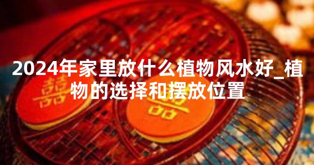 2024年家里放什么植物风水好_植物的选择和摆放位置