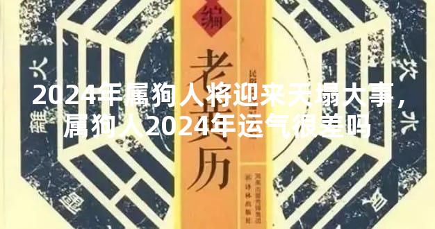 2024年属狗人将迎来天塌大事，属狗人2024年运气很差吗