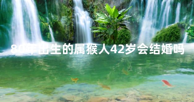 80年出生的属猴人42岁会结婚吗