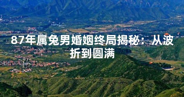 87年属兔男婚姻终局揭秘：从波折到圆满