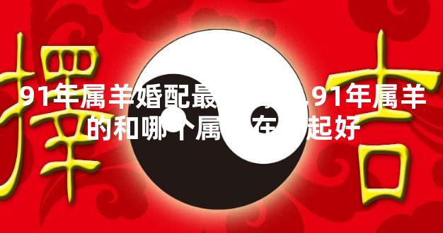 91年属羊婚配最好属相,91年属羊的和哪个属相在一起好