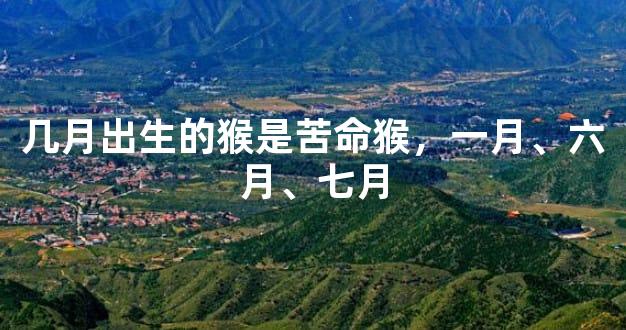 几月出生的猴是苦命猴，一月、六月、七月