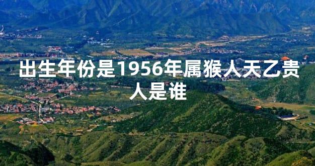出生年份是1956年属猴人天乙贵人是谁