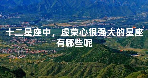 十二星座中，虚荣心很强大的星座有哪些呢
