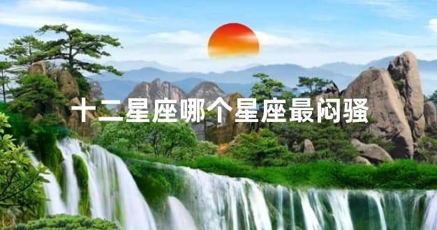 十二星座哪个星座最闷骚