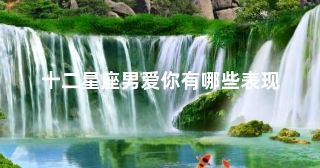 十二星座男爱你有哪些表现
