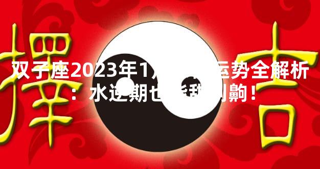 双子座2023年1月感情运势全解析：水逆期也能甜到齁！