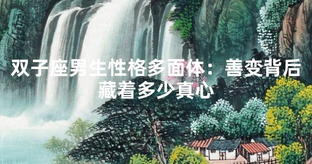 双子座男生性格多面体：善变背后藏着多少真心