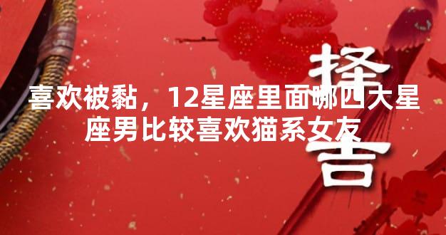 喜欢被黏，12星座里面哪四大星座男比较喜欢猫系女友