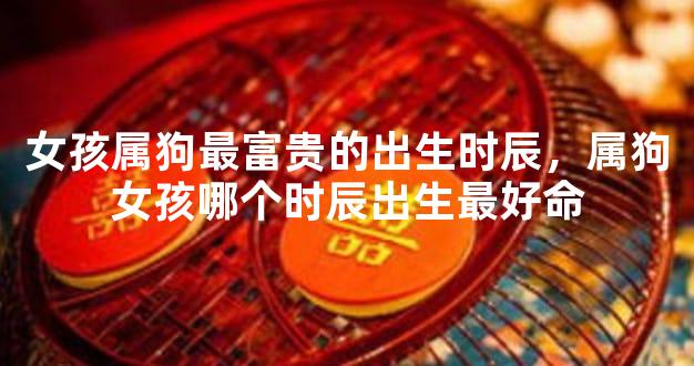 女孩属狗最富贵的出生时辰，属狗女孩哪个时辰出生最好命