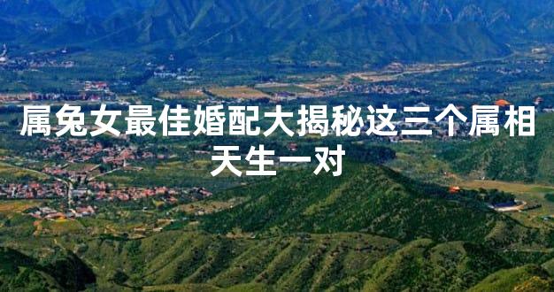 属兔女最佳婚配大揭秘这三个属相天生一对