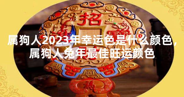 属狗人2023年幸运色是什么颜色，属狗人兔年最佳旺运颜色