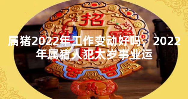 属猪2022年工作变动好吗，2022年属猪人犯太岁事业运