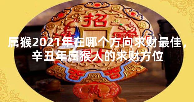 属猴2021年在哪个方向求财最佳，辛丑年属猴人的求财方位