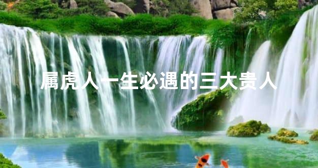 属虎人一生必遇的三大贵人