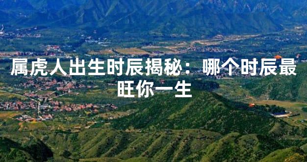 属虎人出生时辰揭秘：哪个时辰最旺你一生