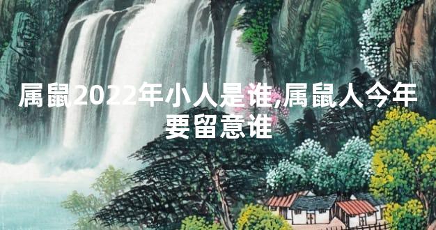 属鼠2022年小人是谁,属鼠人今年要留意谁