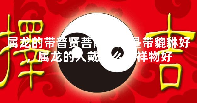 属龙的带普贤菩萨好还是带貔貅好，属龙的人戴什么吉祥物好