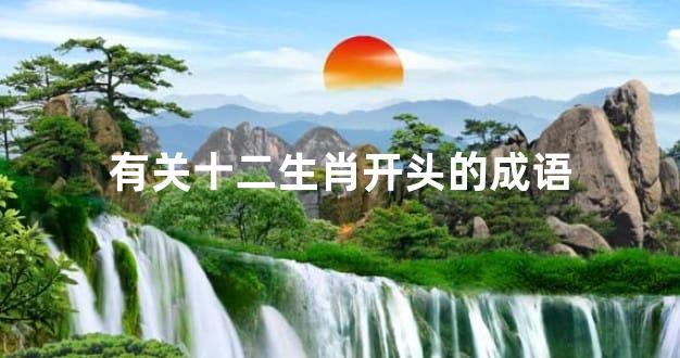 有关十二生肖开头的成语