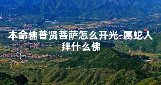 本命佛普贤菩萨怎么开光-属蛇人拜什么佛