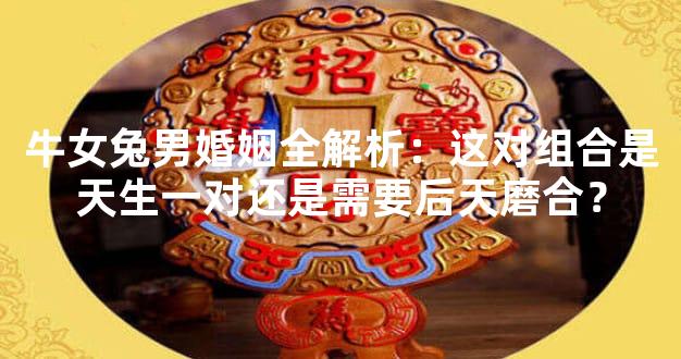 牛女兔男婚姻全解析：这对组合是天生一对还是需要后天磨合？
