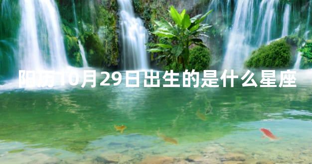 阳历10月29日出生的是什么星座