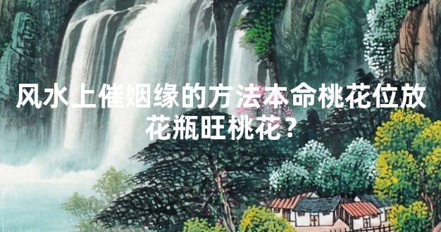 风水上催姻缘的方法本命桃花位放花瓶旺桃花？